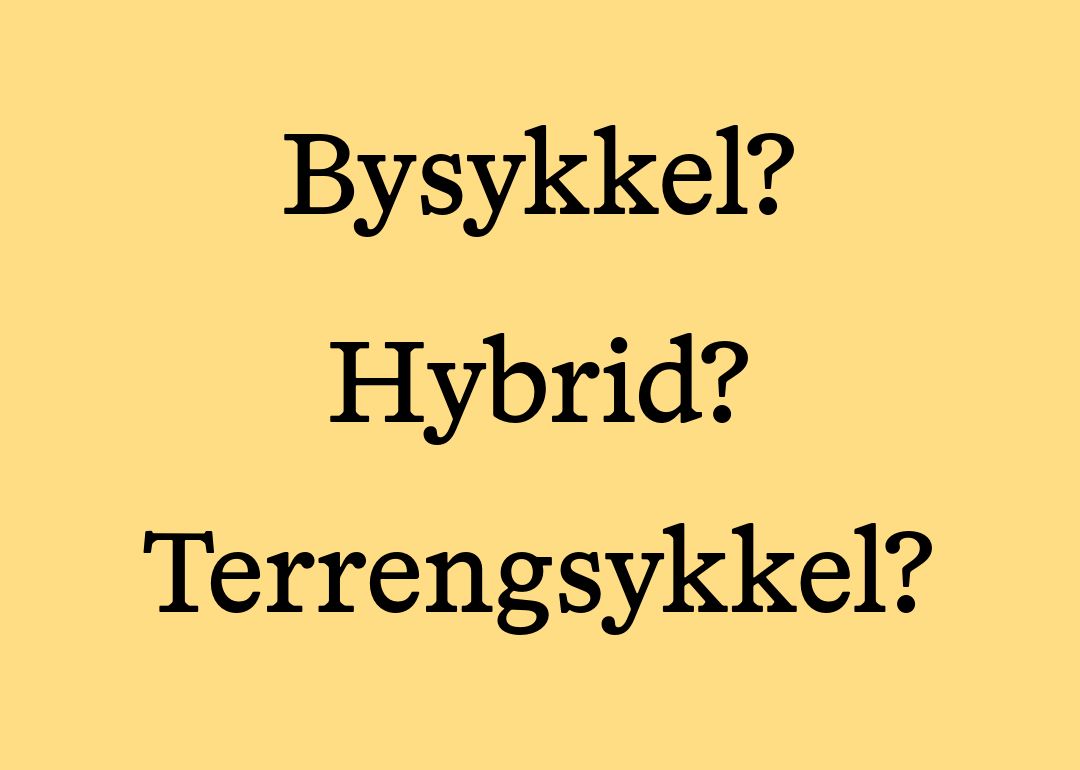 Sykkelkategorier